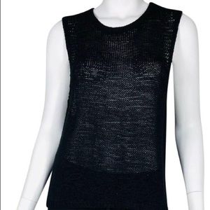 Sheer knit tank